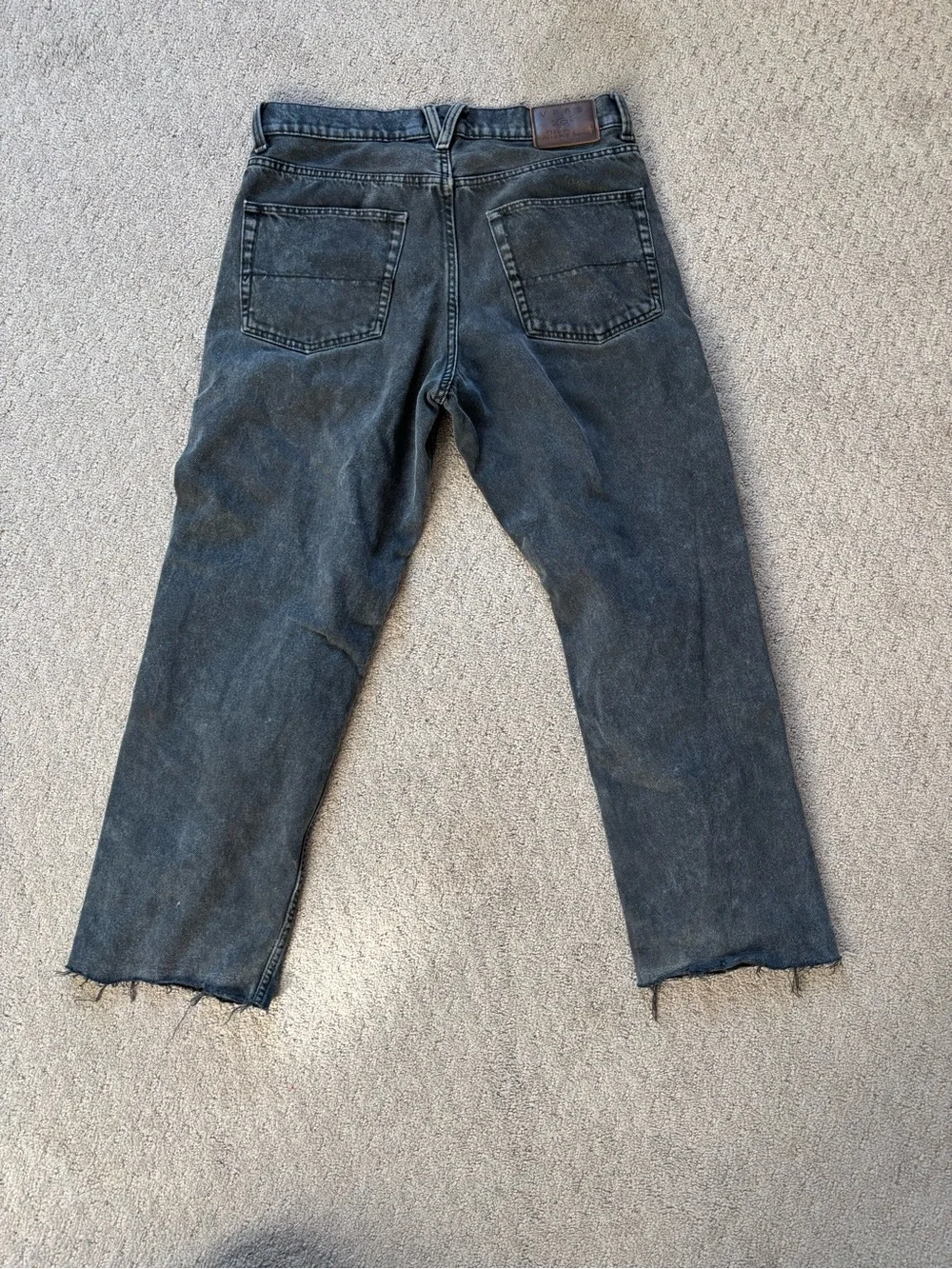 Vans Men's Washed Black Relaxed Jeans